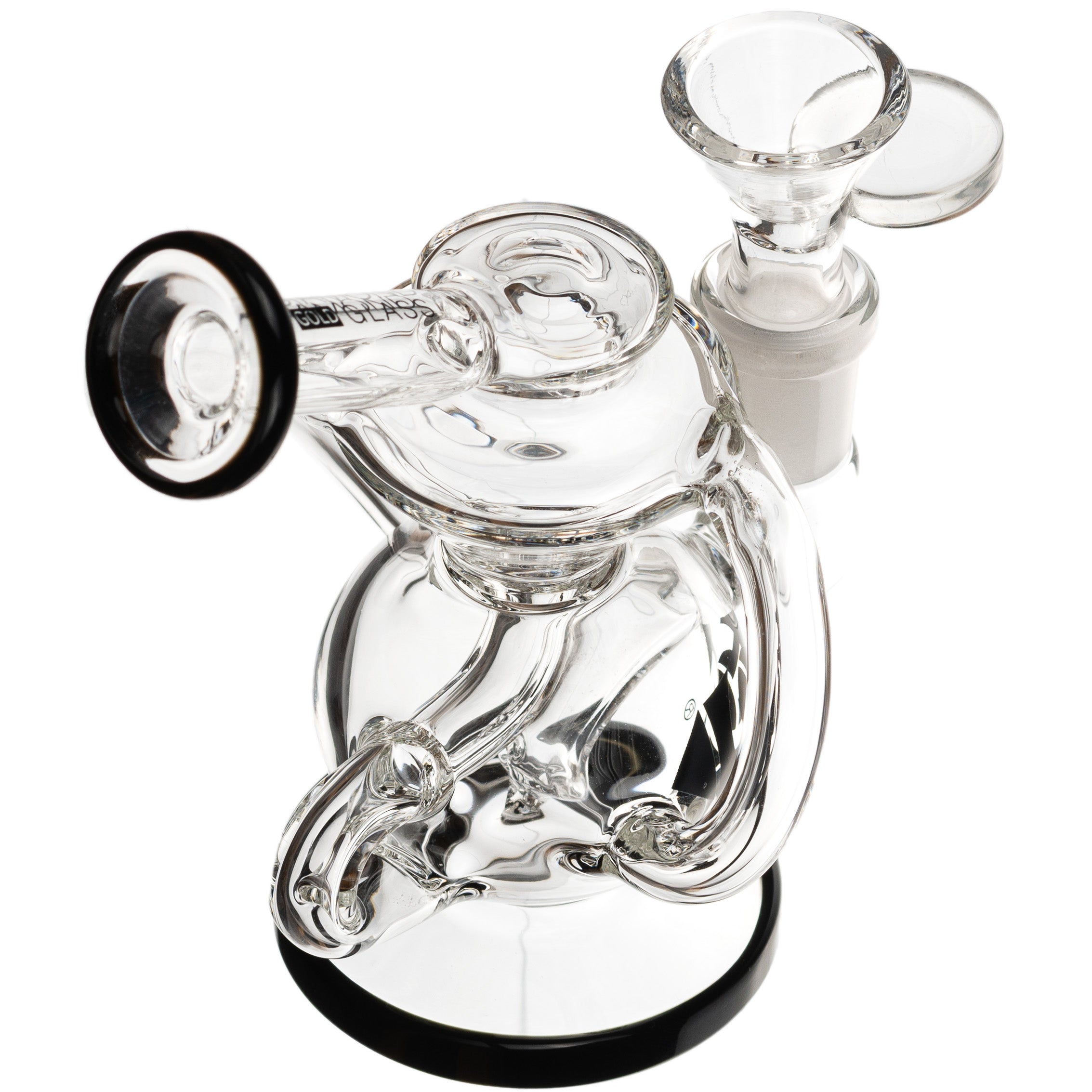 5” Mini Recycler Rig, by Diamond Glass (free banger included) - BKRY Inc.