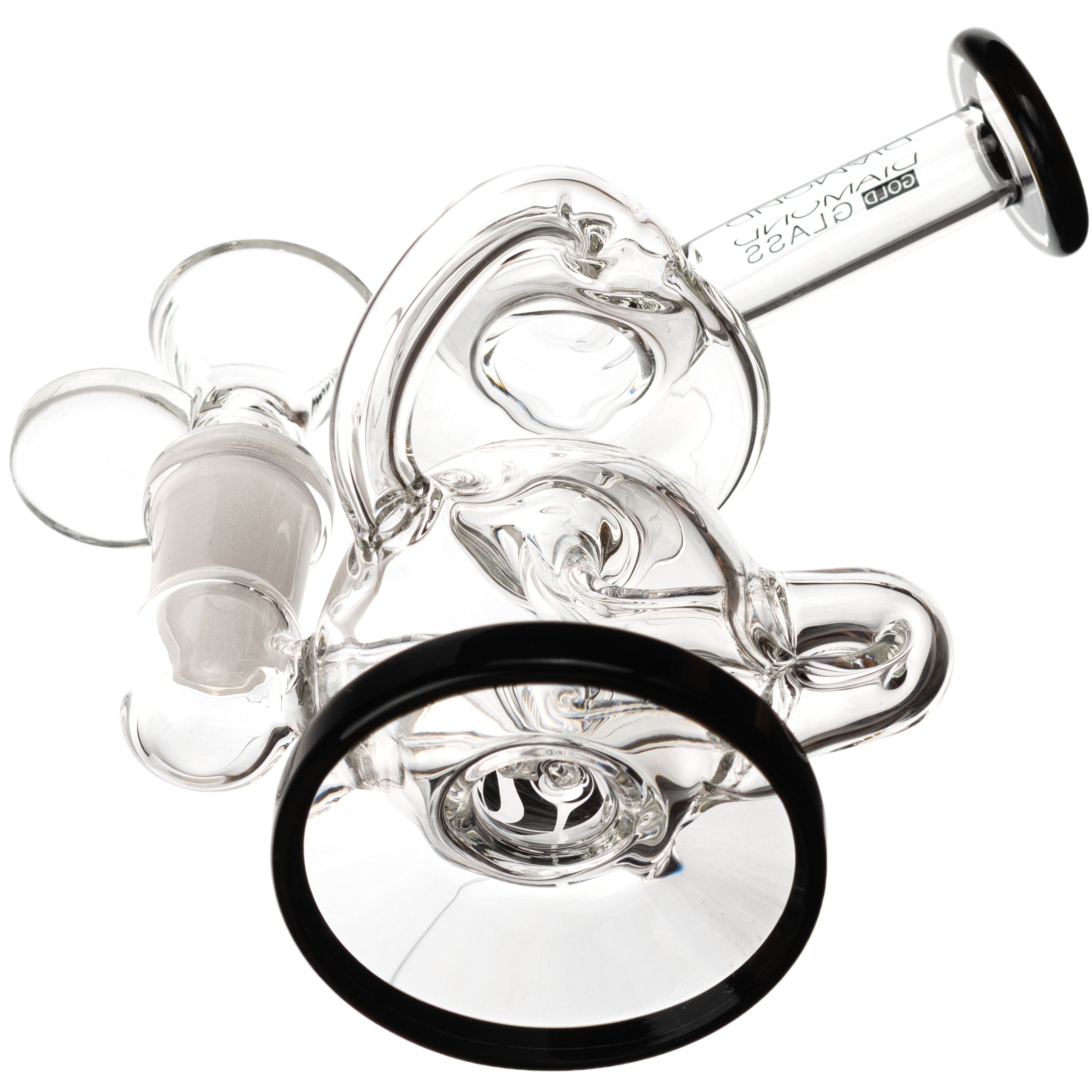 5” Mini Recycler Rig, by Diamond Glass (free banger included) - BKRY Inc.