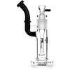 9” Sherlock Removable Stem Showerhead Bubbler, by MK100 Glass