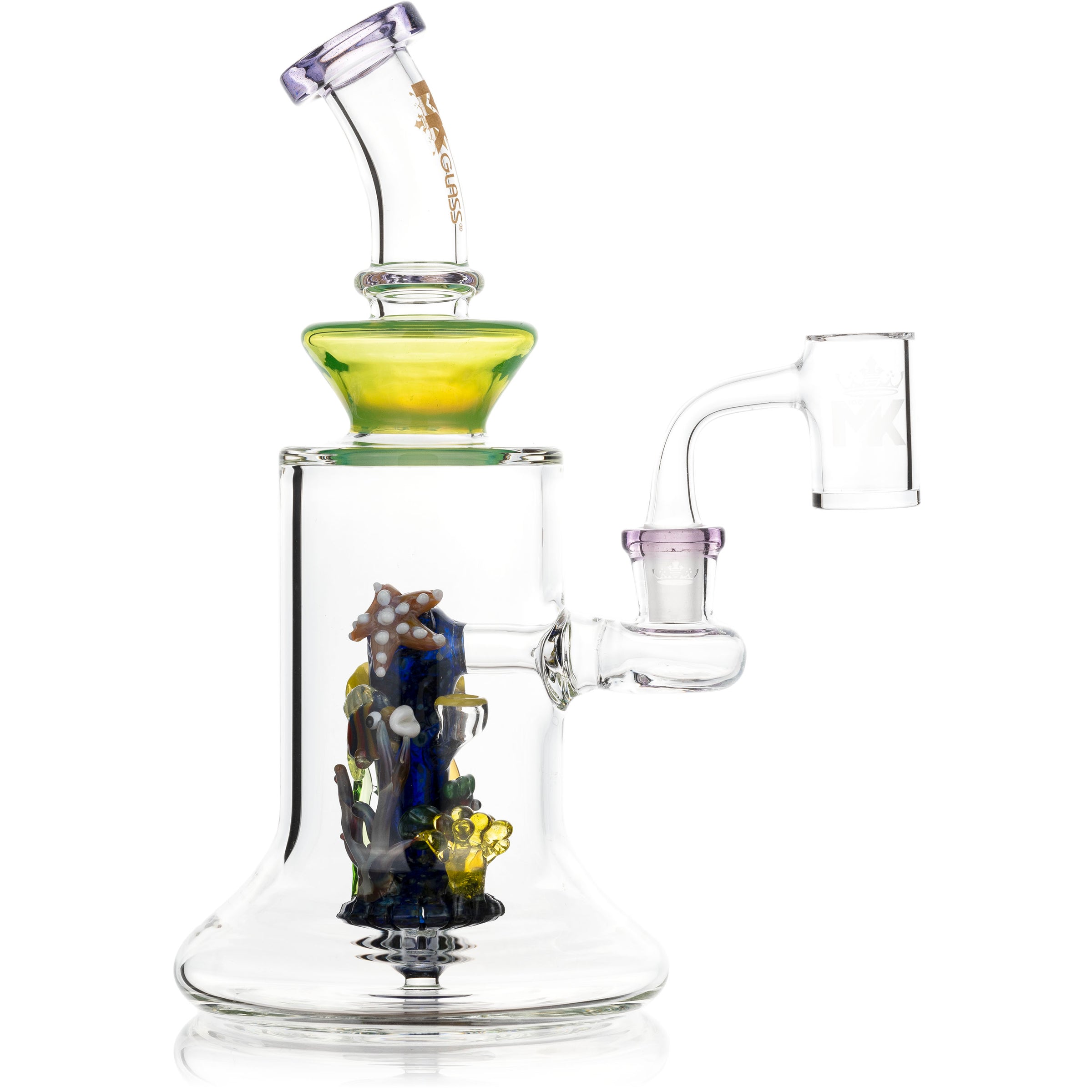 9" Aquarium Rig, by MK100 Glass