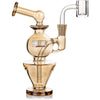 6" Turbine Dab Rig, by Stokes Glass (free banger included)