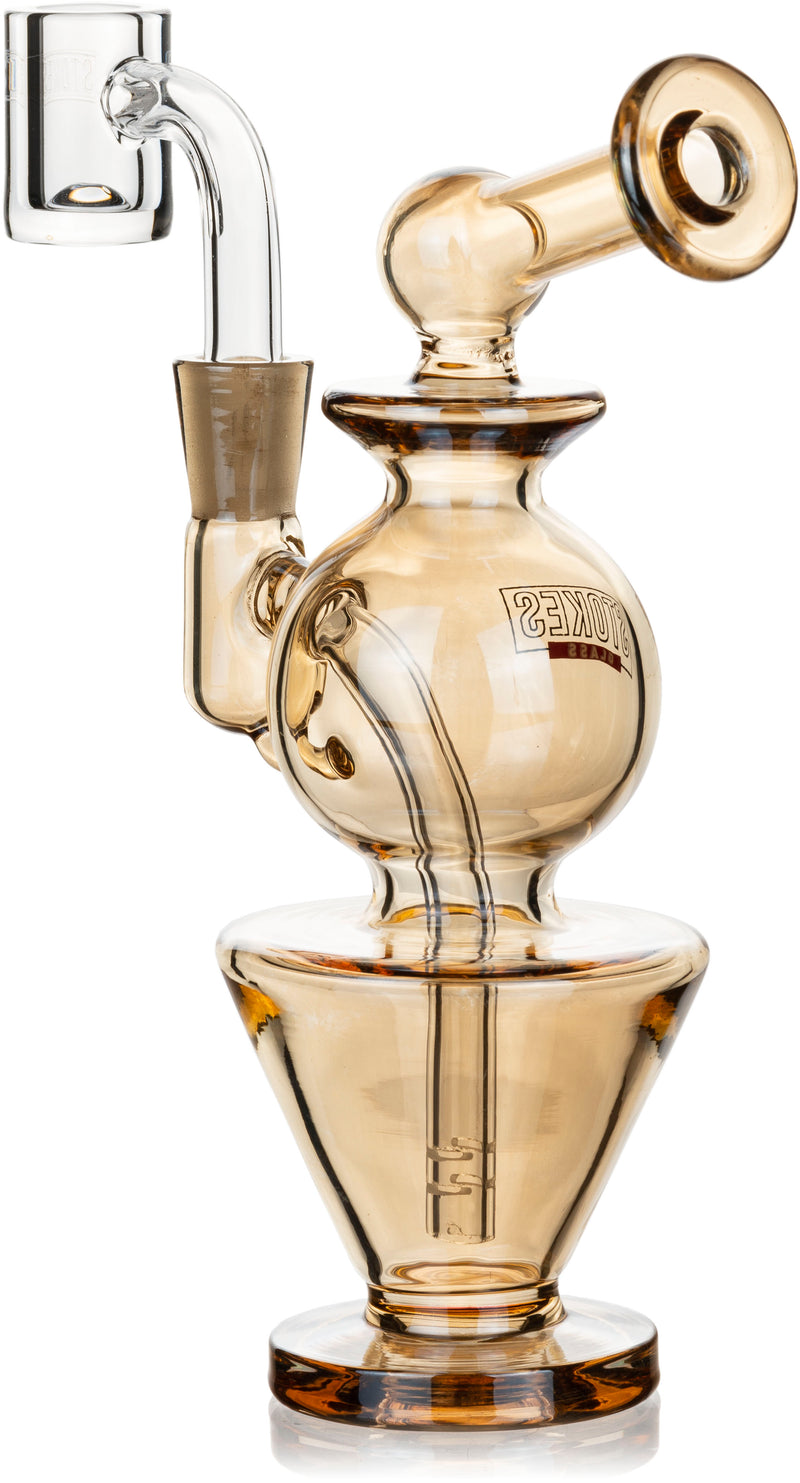 6" Turbine Dab Rig, by Stokes Glass (free banger included)