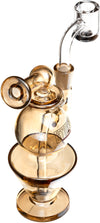 6" Turbine Dab Rig, by Stokes Glass (free banger included)