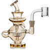 5.5" Saturn Dab Rig, by Stokes Glass (free banger included)