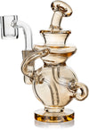 5.5" Saturn Dab Rig, by Stokes Glass (free banger included)