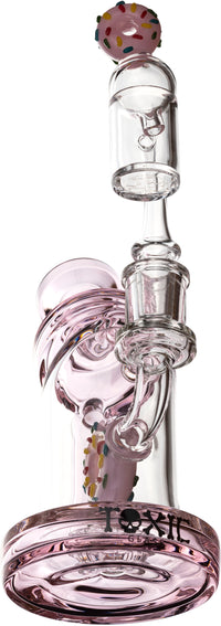 6" Donut Recycler Rig, by Toxic Glass