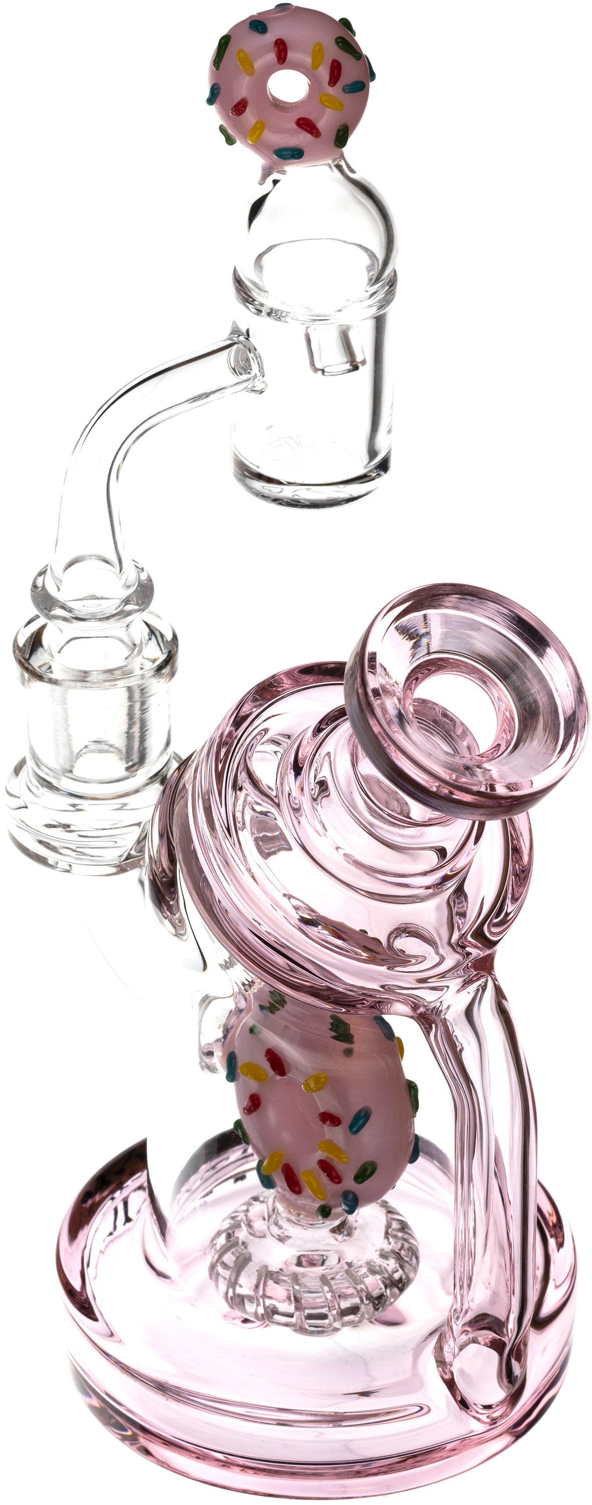 6" Donut Recycler Rig, by Toxic Glass