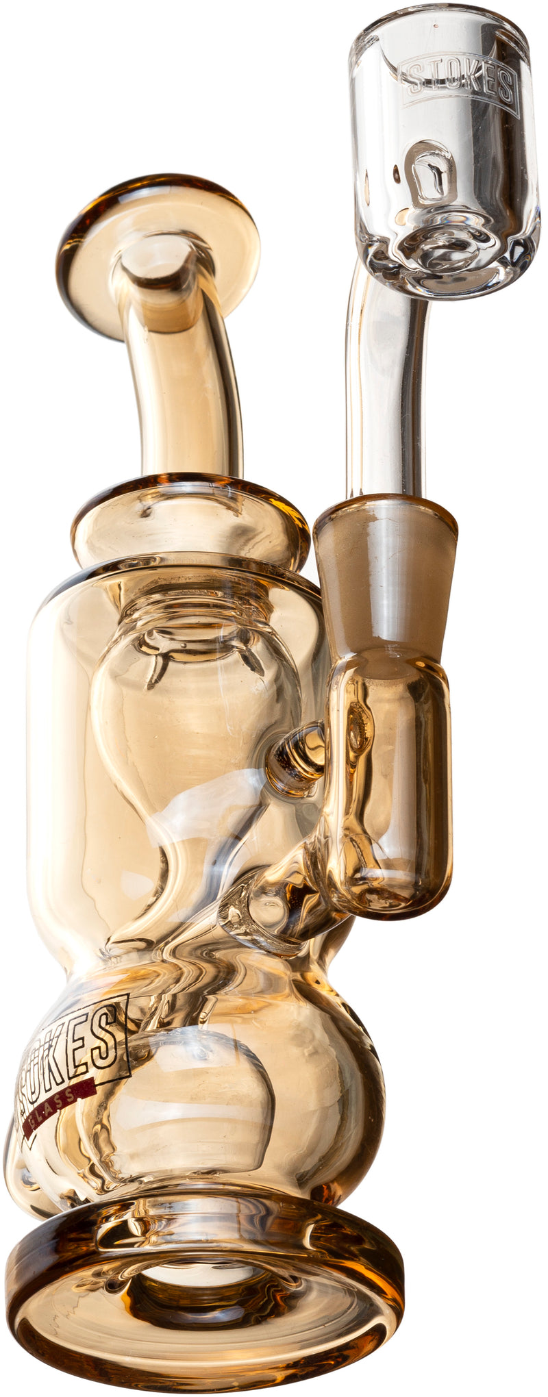 5.5" Titan Dab Rig, by Stokes Glass (free banger included)