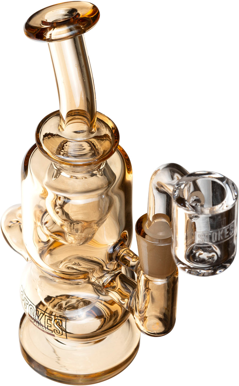 5.5" Titan Dab Rig, by Stokes Glass (free banger included)