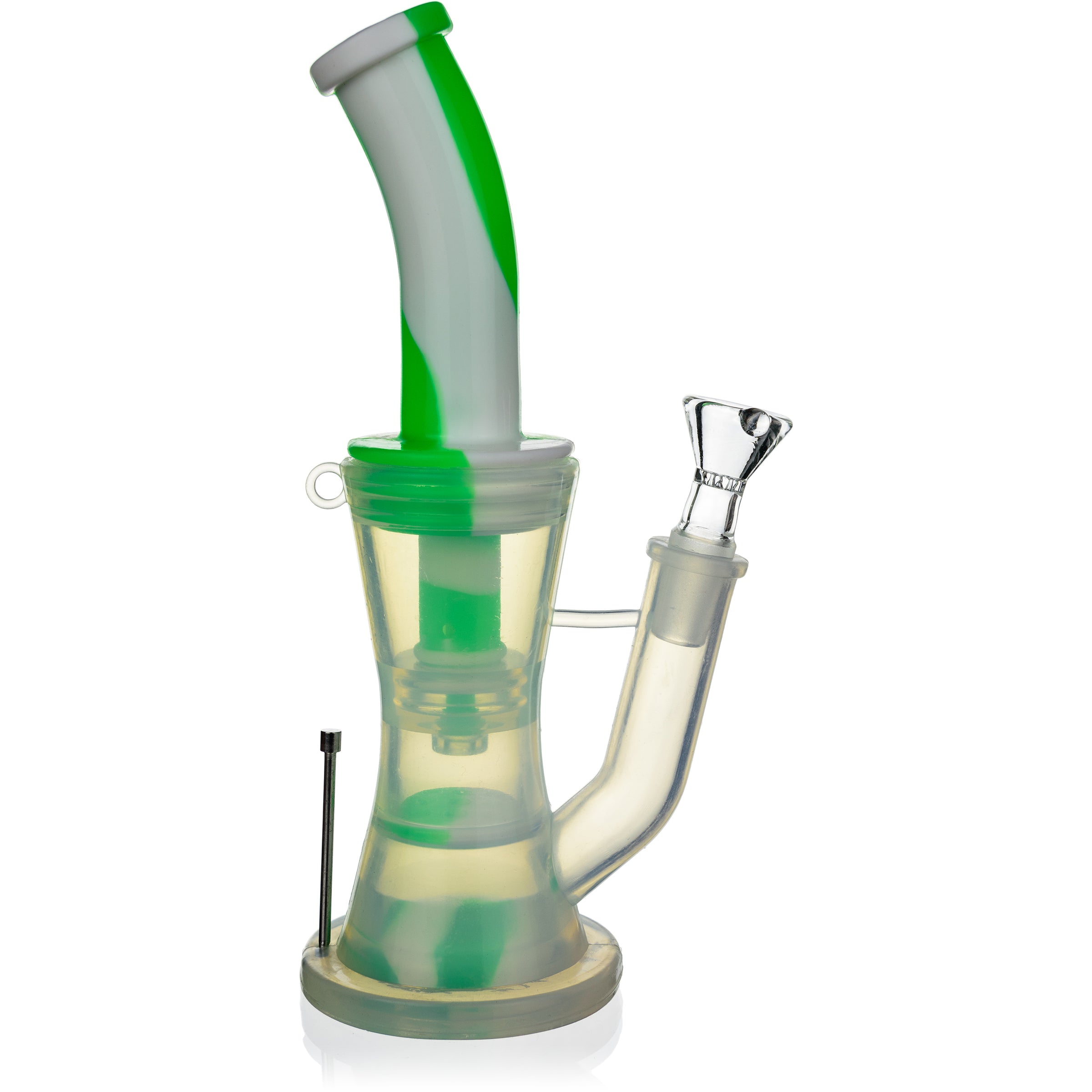 8" Silicone Rig w/ Translucent Hourglass - BKRY Inc.