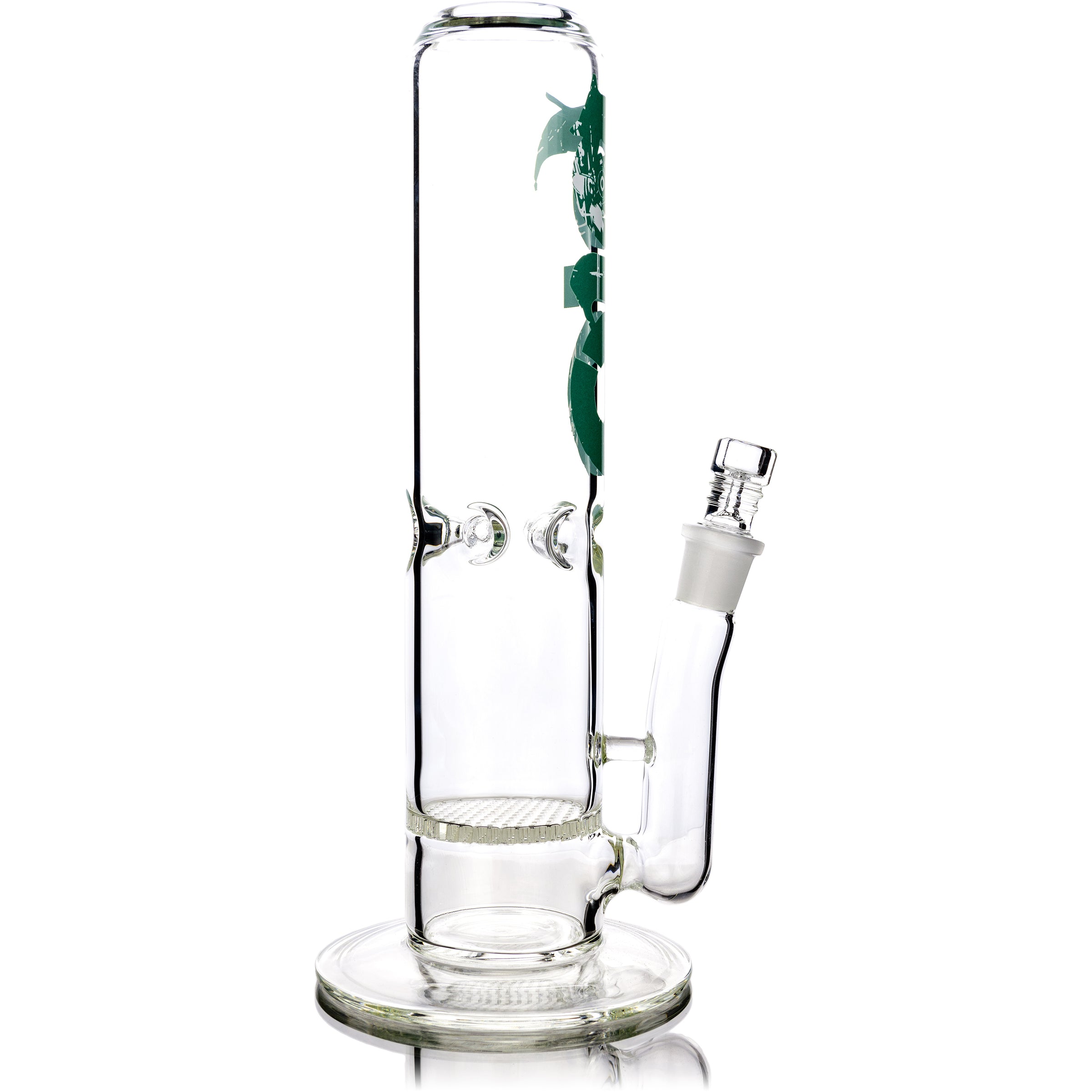 12" Straight Tube Bong w/ Honeycomb Perc, by Biohazard - BKRY Inc.
