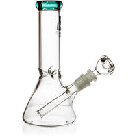 8" Mini Ice Pinch Beaker Water Pipe | Diamond Glass