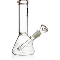8" Mini Ice Pinch Beaker Water Pipe | Diamond Glass
