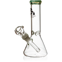 8" Mini Ice Pinch Beaker Water Pipe | Diamond Glass