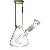 8" Mini Ice Pinch Beaker Water Pipe | Diamond Glass