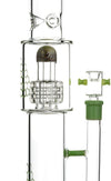 16" Straight Tube Heizman Bong w/ Dual Gridded Matrix Perc, by Diamond Glass - BKRY Inc.