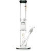 15" Straight Tube Bong w/ Single Chamber 8-Arm Tree Perc, by Diamond Glass - BKRY Inc.