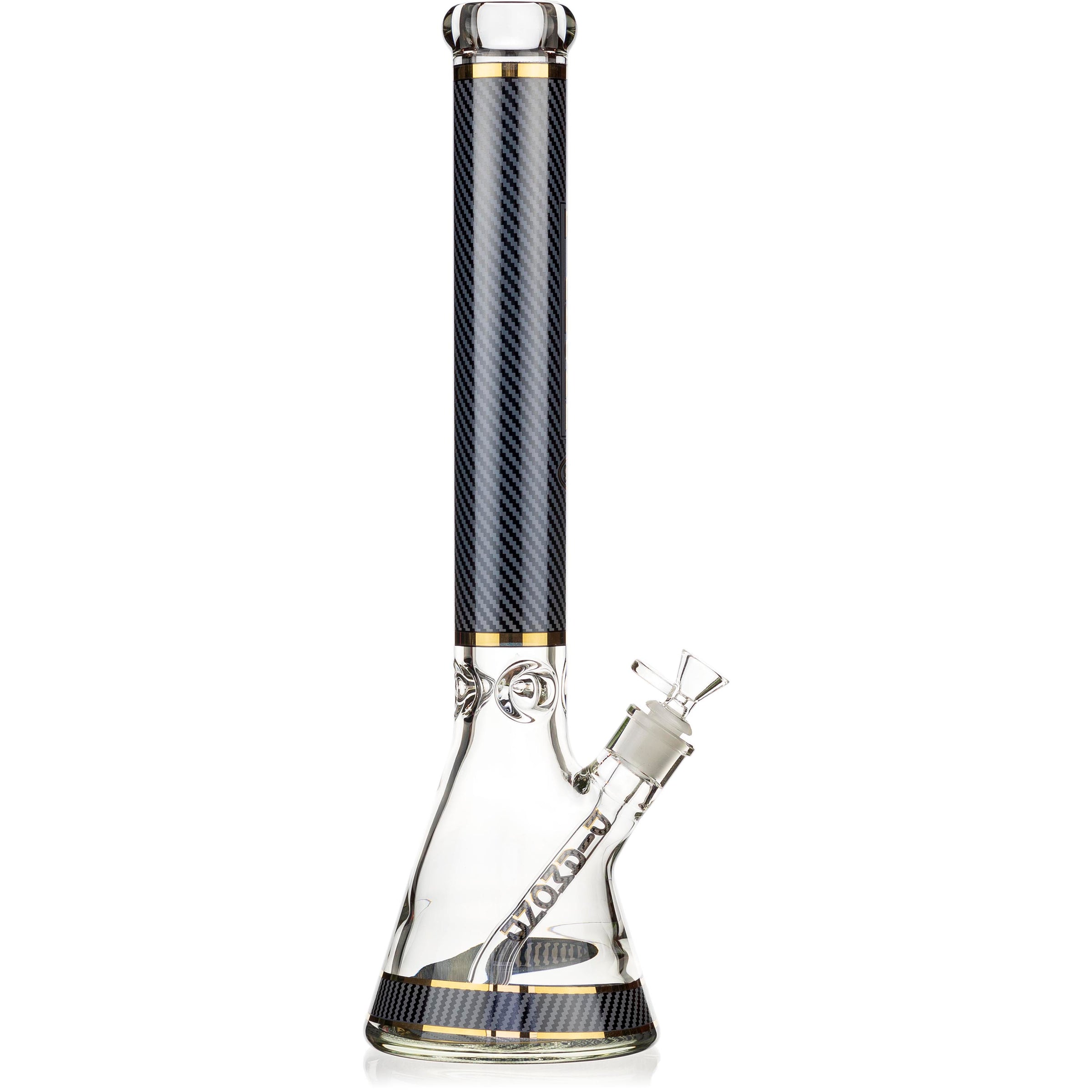 18" DG Wrap Thick 9mm Glass Beaker Bong w/ Pattern, by Diamond Glass - BKRY Inc.