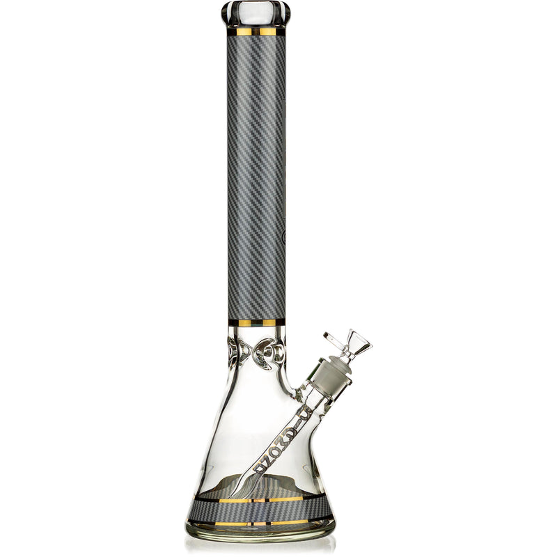 18" DG Wrap Thick 9mm Glass Beaker Bong w/ Pattern, by Diamond Glass - BKRY Inc.