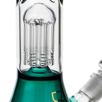 14" Tree Perc Single Chamber Beaker Bong, by Diamond Glass