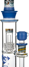 16” Reversal Wigwag Matrix Showerhead Stemless Bong, by Diamond Glass