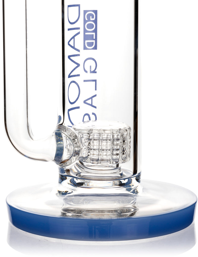 16” Reversal Wigwag Matrix Showerhead Stemless Bong, by Diamond Glass