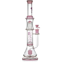 18” Triple Threat Showerhead honeycomb 11-Arm Beaker Bong, by Diamond Glass