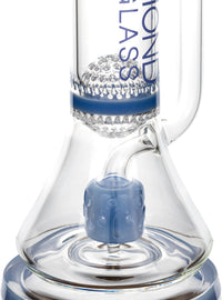 18” Triple Threat Showerhead honeycomb 11-Arm Beaker Bong, by Diamond Glass