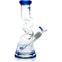 10” ZigZag Bong, by Diamond Glass