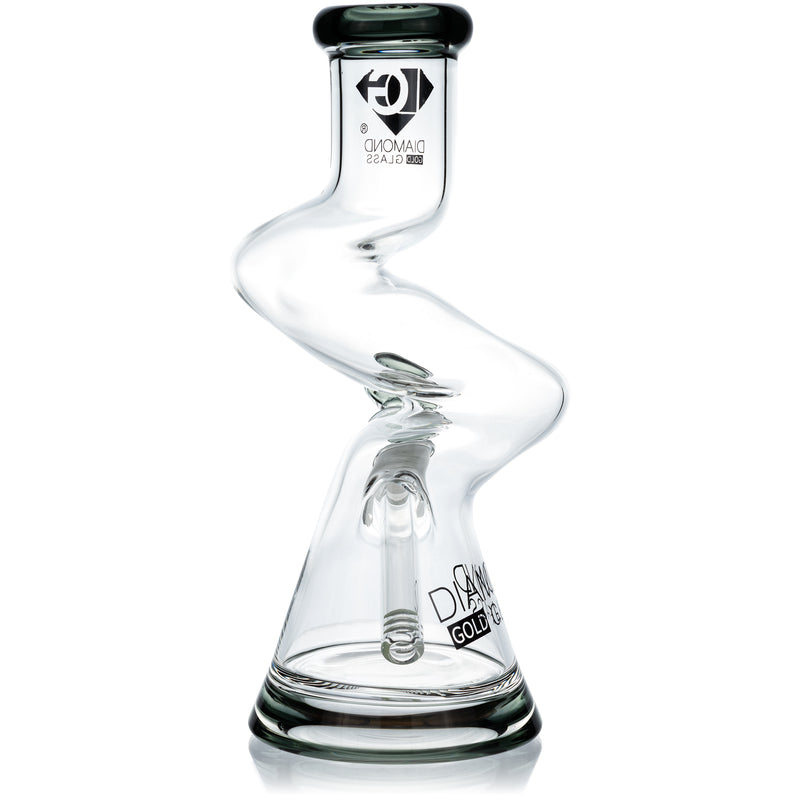 10” ZigZag Bong, by Diamond Glass