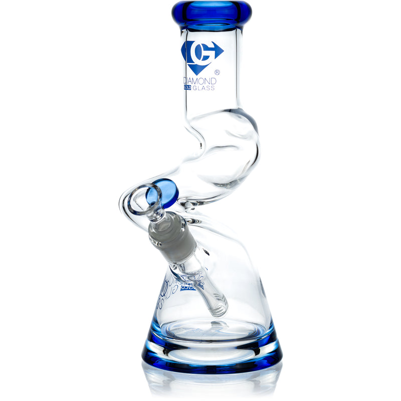 10” ZigZag Bong, by Diamond Glass