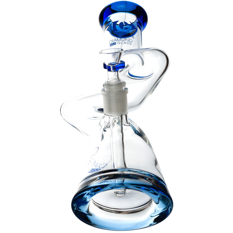 10” ZigZag Bong, by Diamond Glass