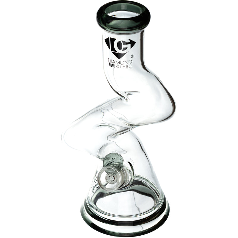 10” ZigZag Bong, by Diamond Glass