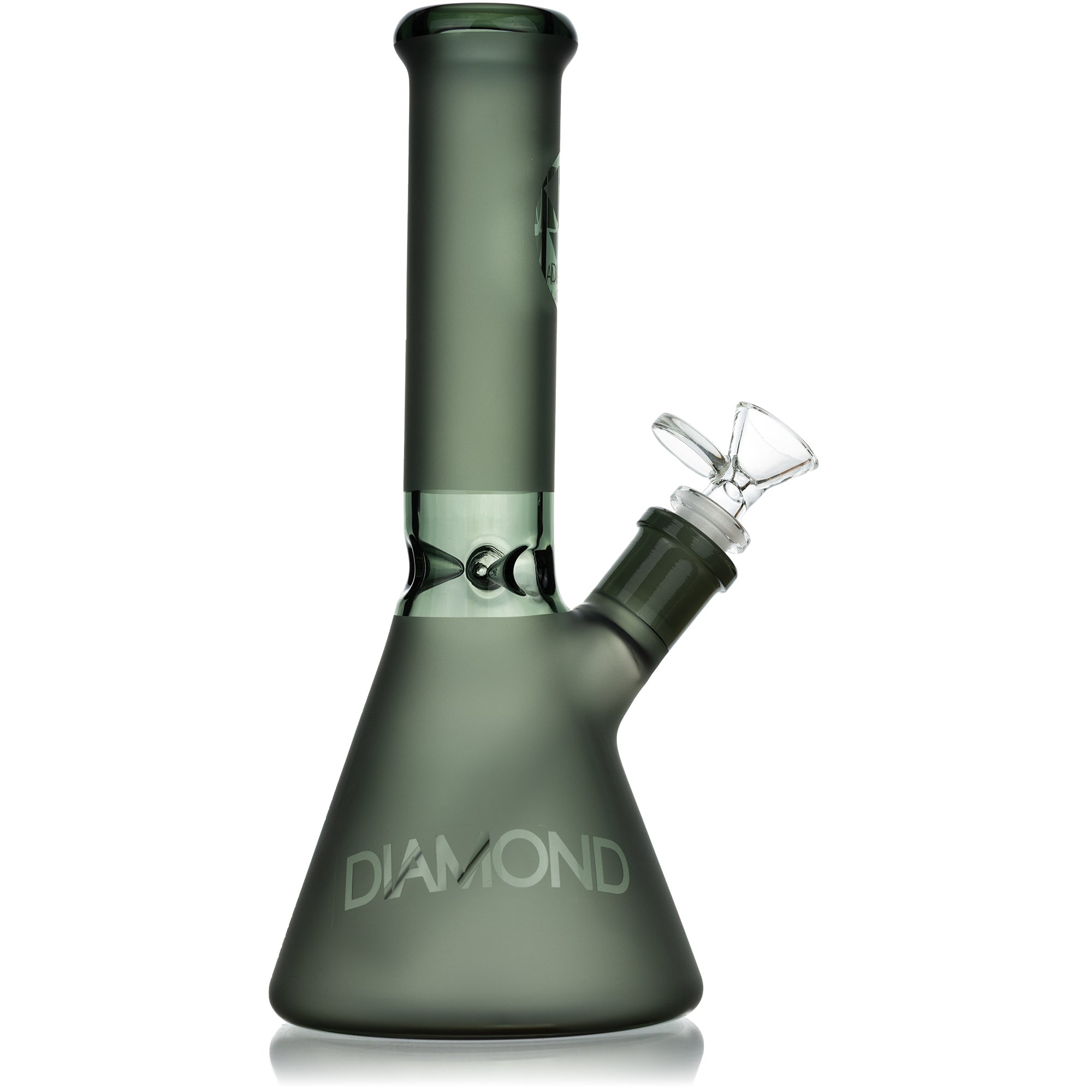 10" Satin Frost Beaker Bong, by Diamond Glass