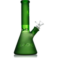 10" Satin Frost Beaker Bong, by Diamond Glass
