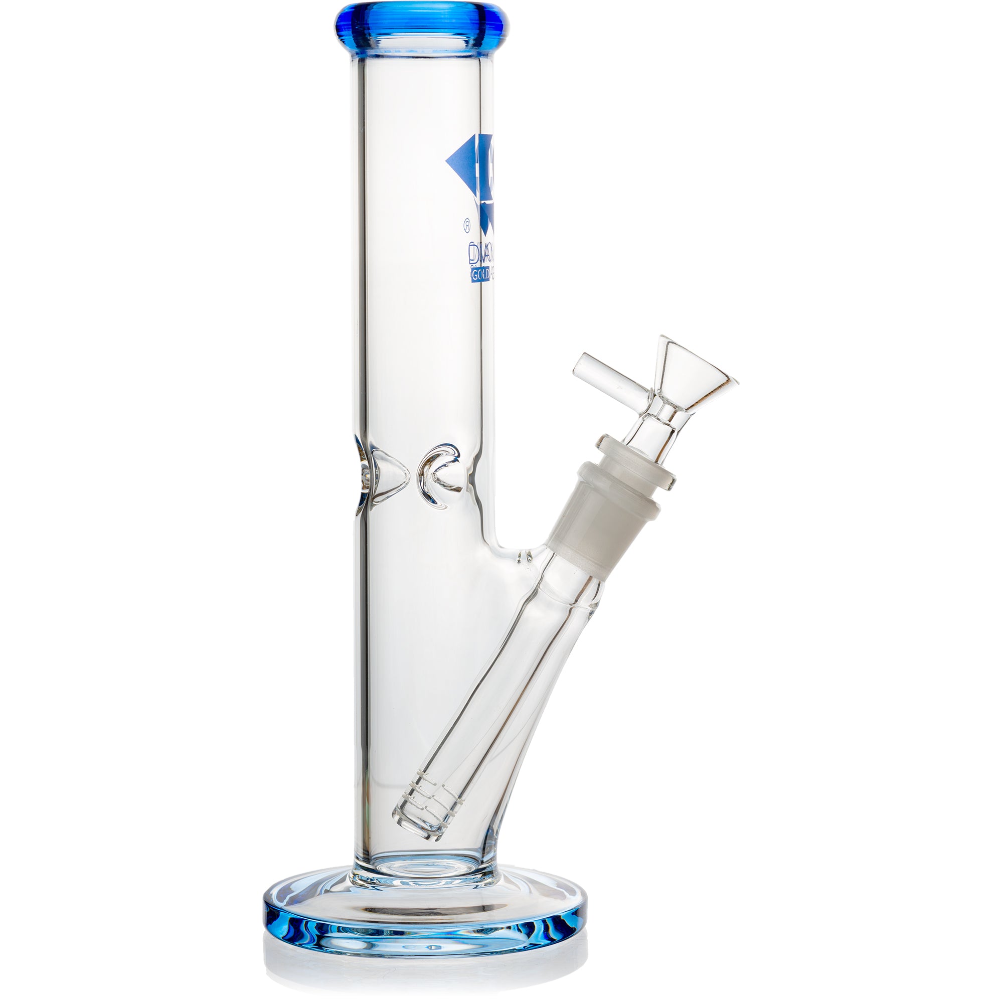 10" Straight Tube Bong, by Diamond Glass