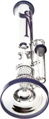 16” Double Honeycomb 7mm Straight Tube Bong, by On1