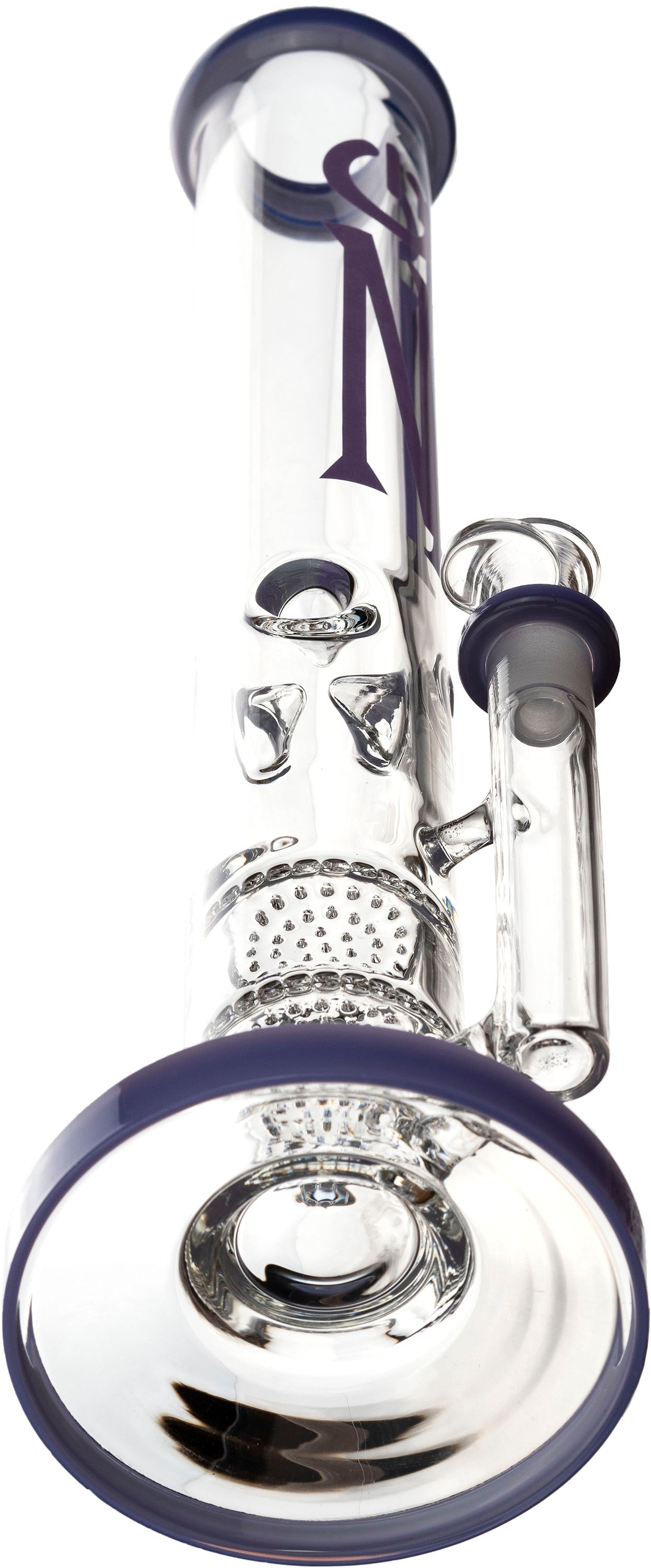 16” Double Honeycomb 7mm Straight Tube Bong, by On1