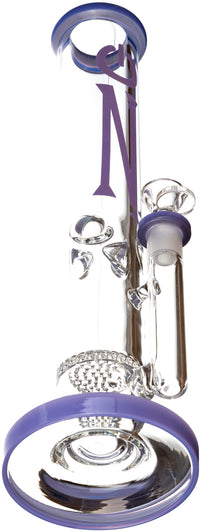 14” Single Honeycomb 7mm Straight Tube Bong, by On1