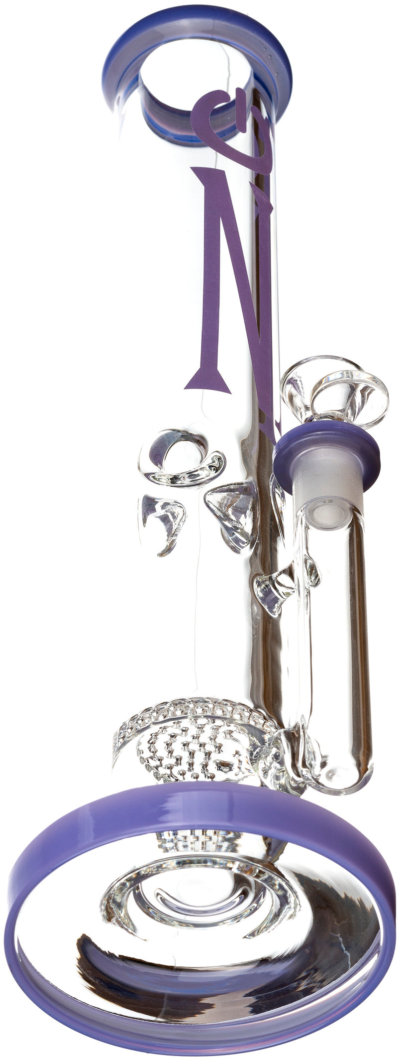 14” Single Honeycomb 7mm Straight Tube Bong, by On1