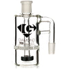 Ash Catcher w/ 14mm Joint, 90˚ Angle, Honeycomb to Showerhead, by Diamond Glass - BKRY Inc.