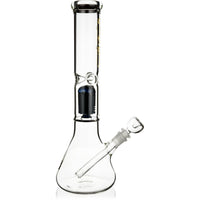 14" Beaker Bong w/ Single Tree Perc, by Crystal Glass - BKRY Inc.