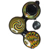 Triple Swirl Galaxy Spoon Hand Pipe - BKRY Inc.