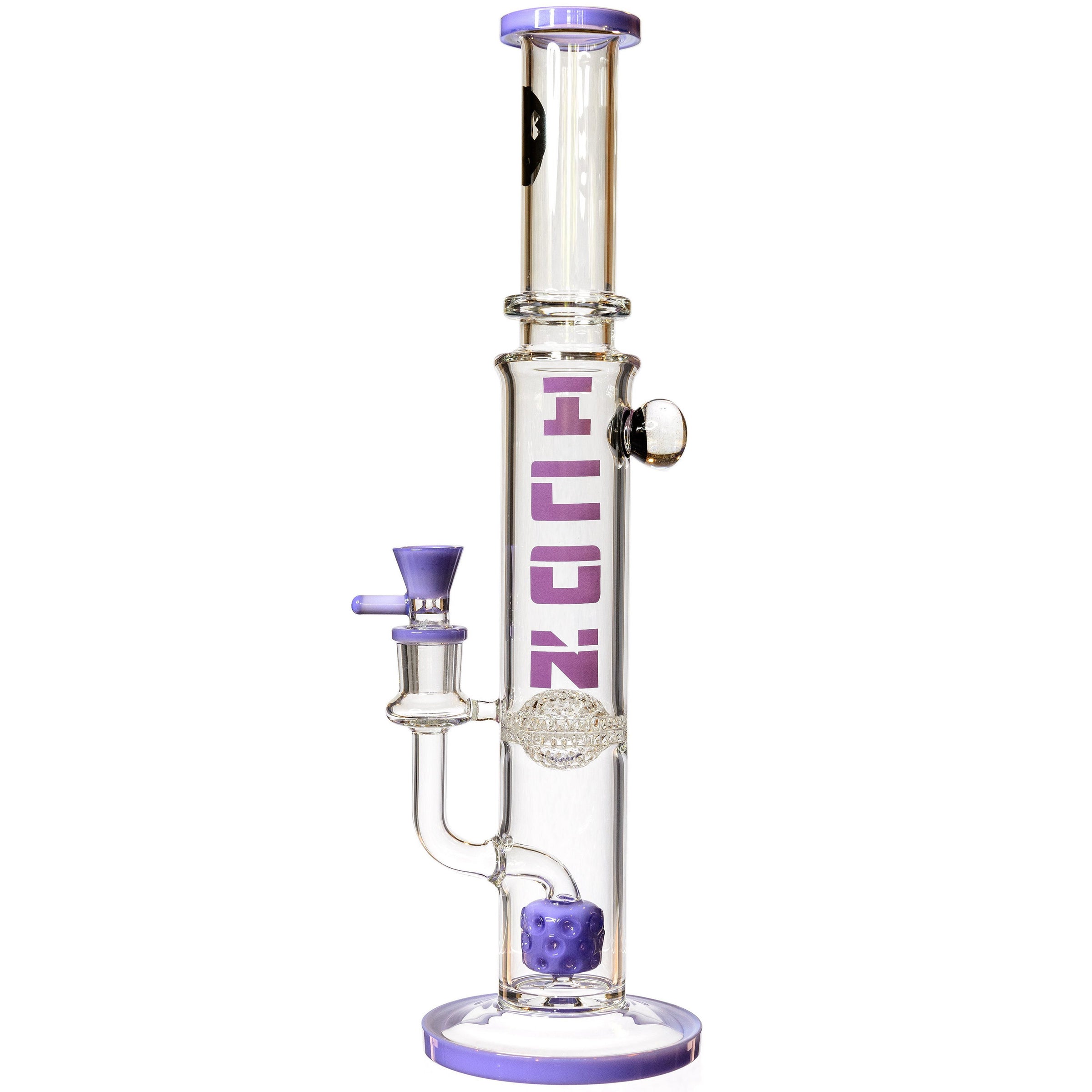 16" Highlife Straight Tube Bong w/ Sponge Perc, by ICON Glass - BKRY Inc.