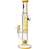 16" Highlife Straight Tube Bong w/ Sponge Perc, by ICON Glass - BKRY Inc.