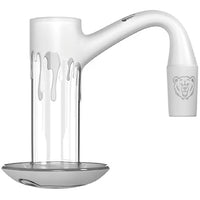 14mm 90˚ Angle Lowrider Blender Frost Quartz Banger Nail, by Bear Quartz