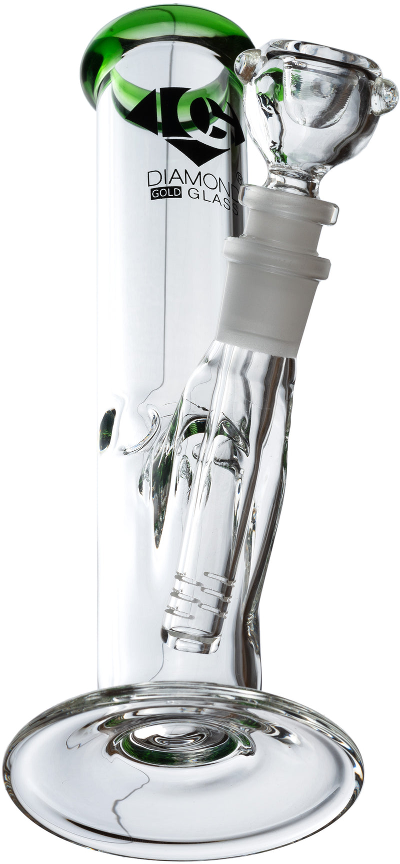 8" Straight Tube Bong, by Diamond Glass - BKRY Inc.