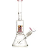 10" Skinny Neck Beaker Bong w/ showerhead UFO perc + splashguard, by Diamond Glass - BKRY Inc.