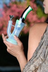8" Silicone Rig w/ Translucent Hourglass - Bat Kountry