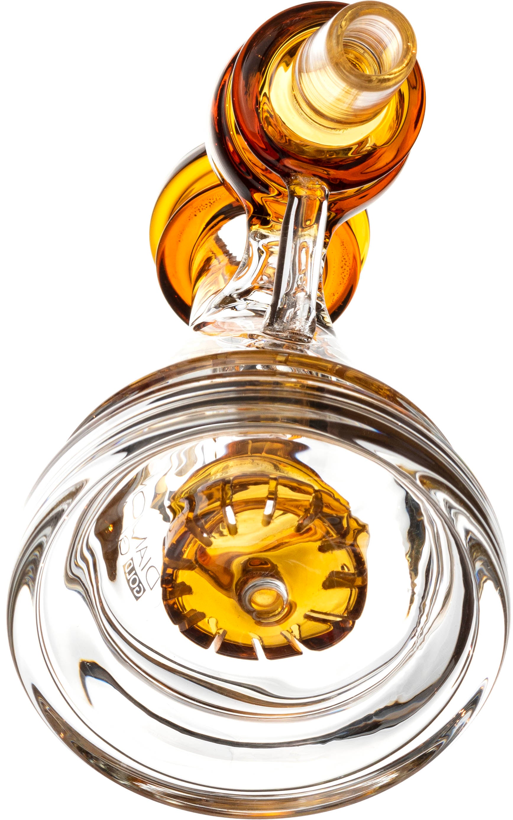 Pyramid Ash Catcher w/ 14mm Joint, 45˚ Angle, by Diamond Glass
